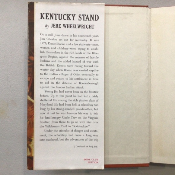 Kentucky Stand by Jere Wheelwright Vintage Hardcover Book - Picture 2 of 7